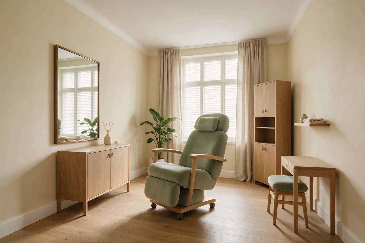 Behandlungsraum – Musterfoto, das Foto vom Salon folgt
